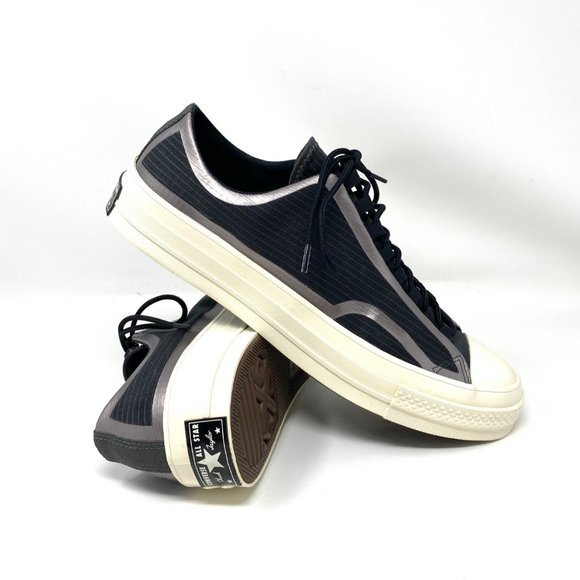 💖MEGA SALE💖Converse Women 170768C CHUCK 70 TAPE SEAM OX Black Canvas Low Shoes - Picture 7 of 9